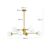 Chic Gold Globe Chandelier