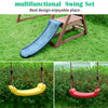 Adventure Swing Set with Slide & Climbing Fun