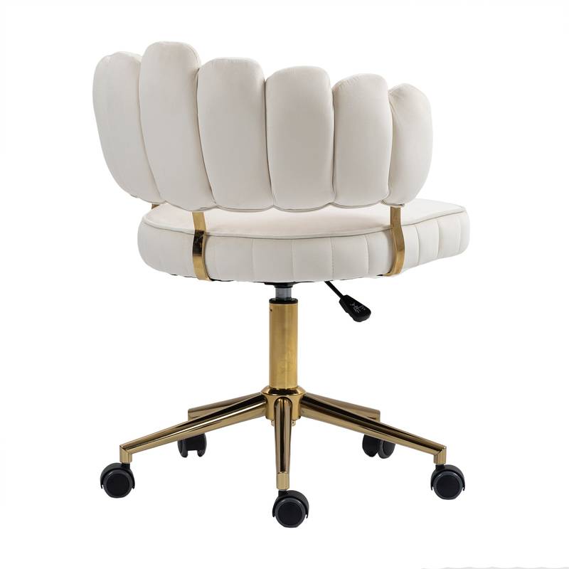 Chic Velvet Swivel Desk Chair
