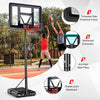 Adjustable Portable Basketball Hoop with Wheels