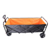 Ultimate Folding Wagon - Garden & Beach Buddy in Black & Orange