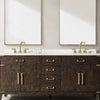 Brushed Gold Double Handle Bathroom Faucet Set