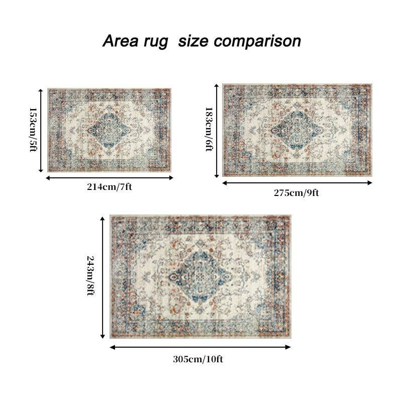 Boho Bloom Non-Slip Area Rug
