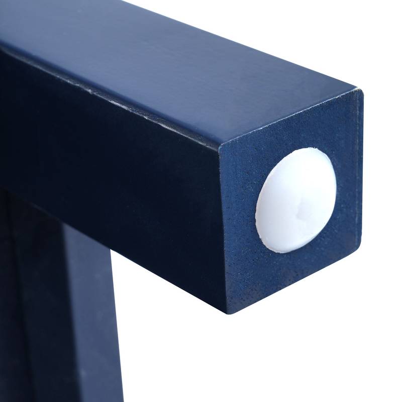 Navy Bliss: Stylish Bathroom Vanity with Open Storage