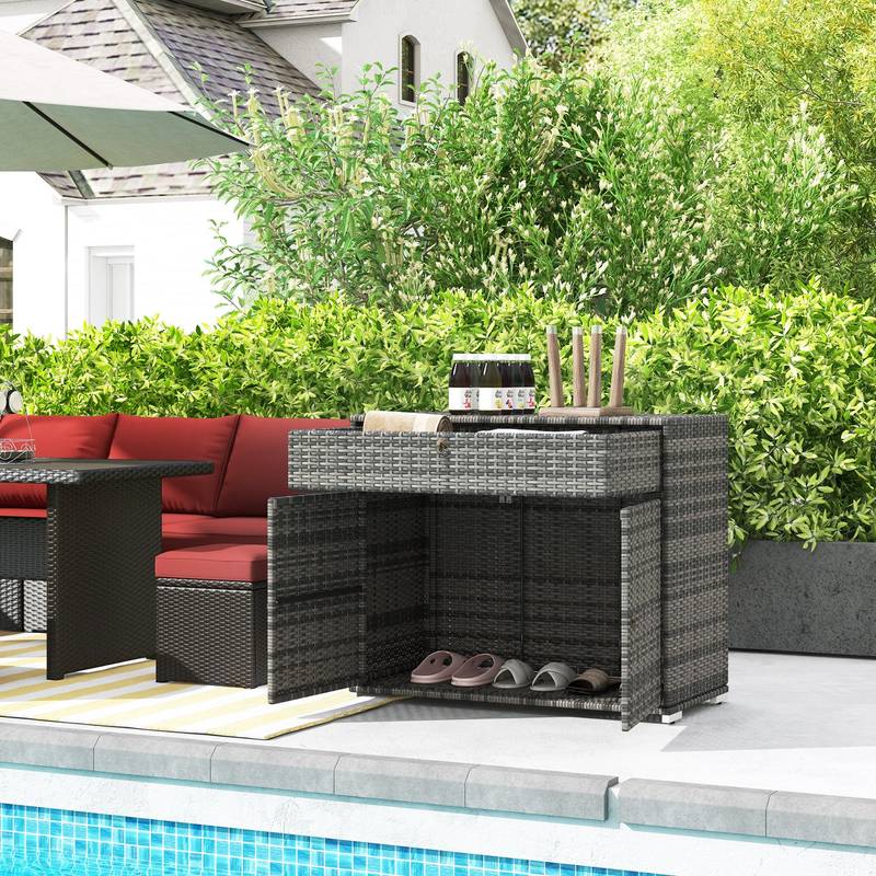 Sunny Rattan Towel & Toy Storage Cabinet