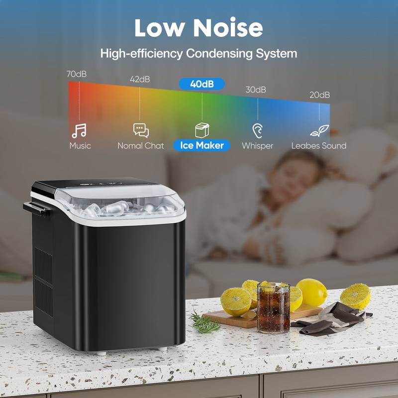 ChillPro Mini Ice Maker - Portable and Stylish!