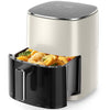 Versatile Beige Air Fryer with Window - Cook, Roast, Bake & More!
