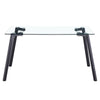 Sleek Glass Dining Table for Four to Six