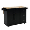 Elevate Kitchen Island with Spice & Towel Racks