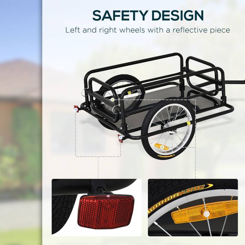 Heavy-Duty Bike Cargo Trailer - Foldable and Versatile