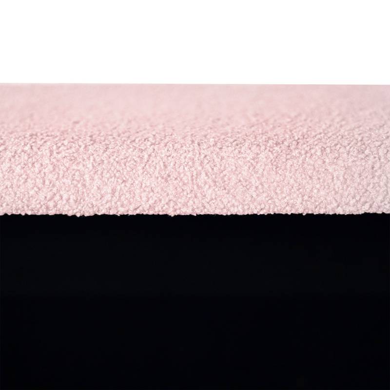 Chic Pink Storage Bench with Gold Legs