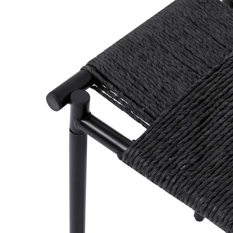Chic Handwoven Footstool – Stylish Comfort for Any Room