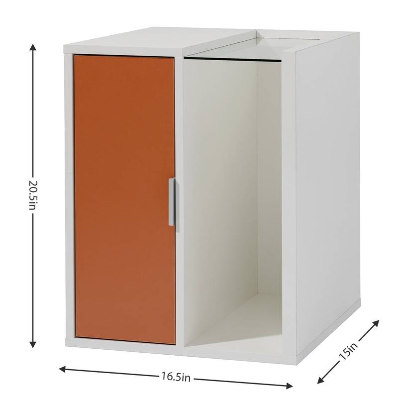 Glow Side Table with Storage