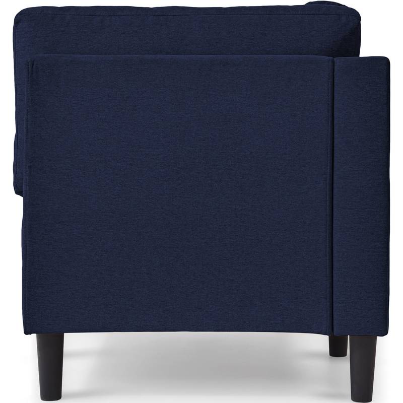 Chic Mid-Century Corner Lounge Chair - Cozy & Versatile!
