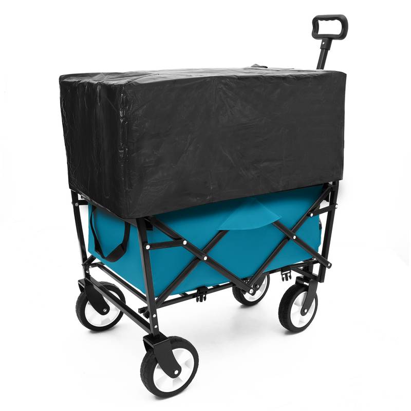 Cyan Collapsible Utility Wagon with Liners
