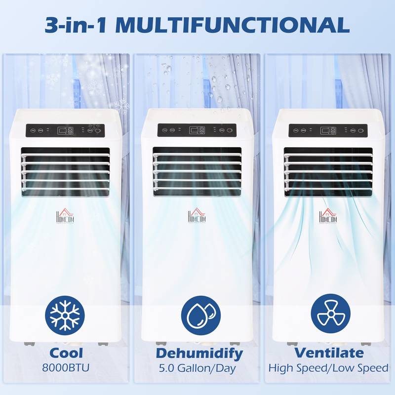 CoolBreeze Portable AC: Chill, Dehumidify & Relax!