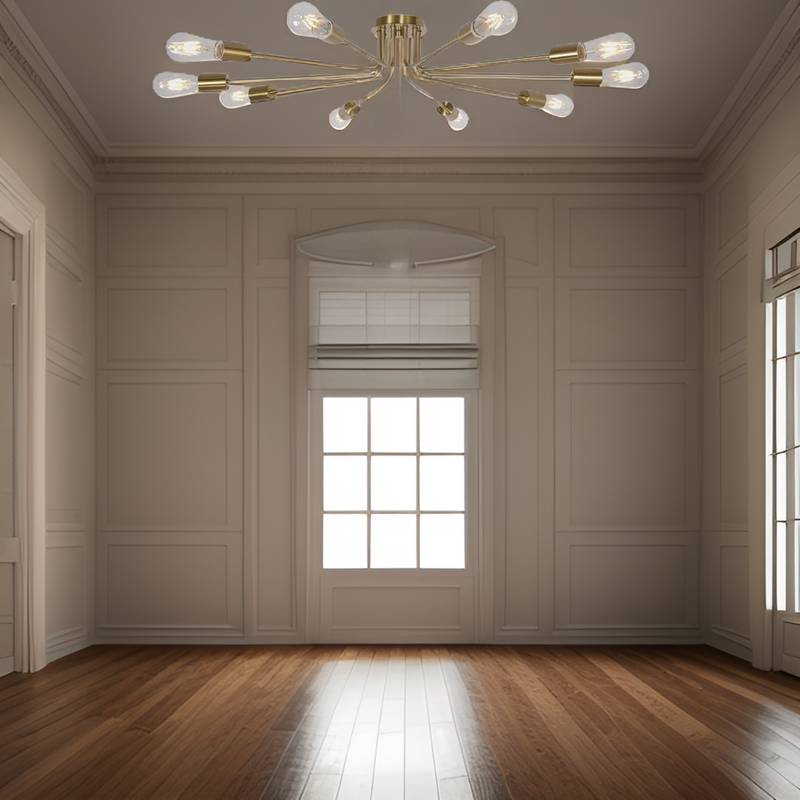 Radiant Gold Sputnik Chandelier