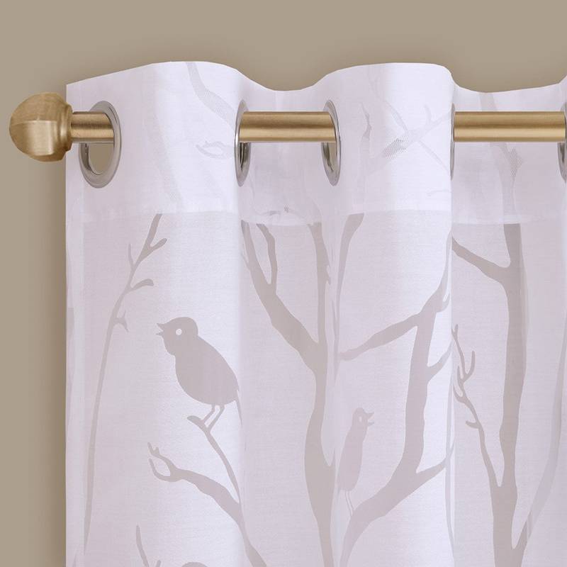Whimsical Bird Sheer Curtain Panel