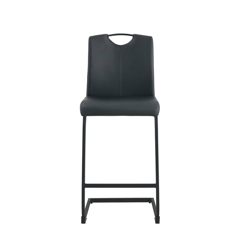 Sleek Black Barstool Duo