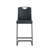 Sleek Black Barstool Duo
