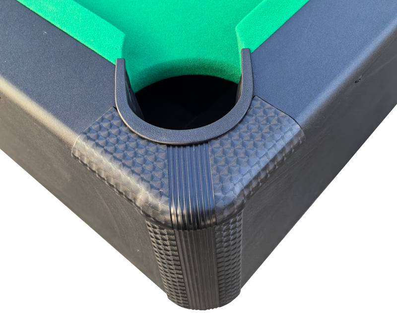 Chic Black Billiards Table for Family Fun