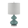 Sleek Ellipse Glass Table Lamps - Set of Two