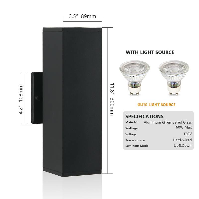 Modern Outdoor Wall Lights - Stylish & Weatherproof Duo