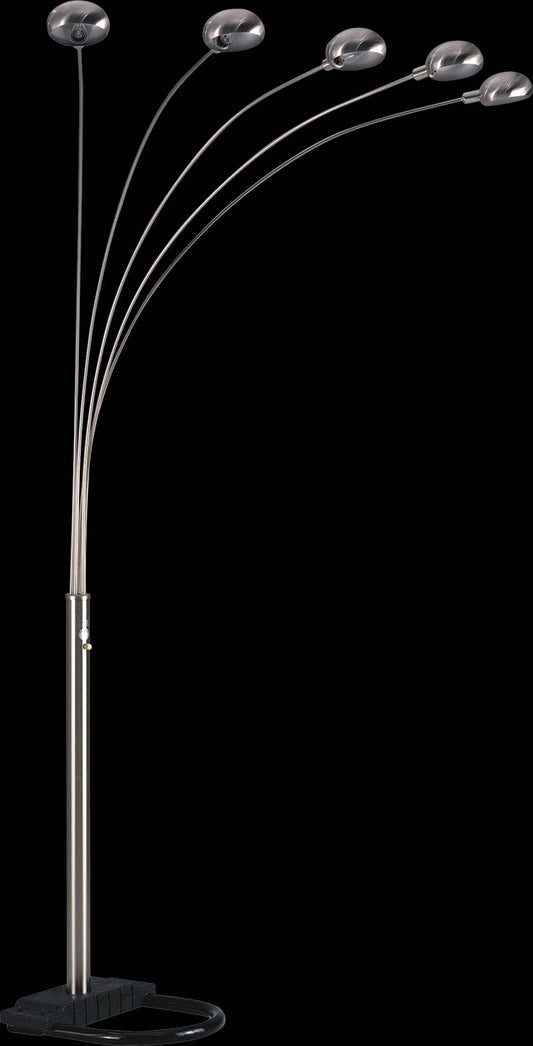 Stylish Silver Multi-Head Floor Lamp