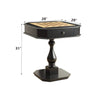 Bishop Black Reversible Game Table with Tray