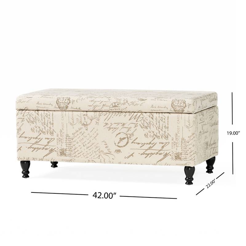 Chic Parisian Storage Ottoman