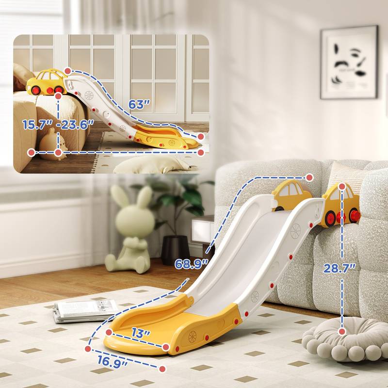 Sunny Slide for Kids - Fun Couch & Bed Playtime!