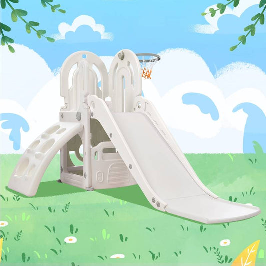 Playtime Adventure Climber with Slide and Basketball Hoop