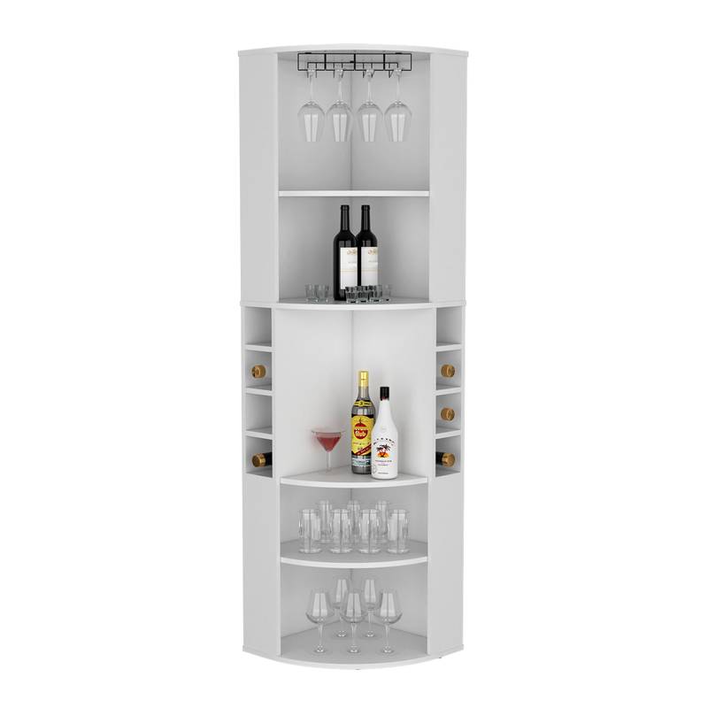 Corner Elegance Bar Cabinet