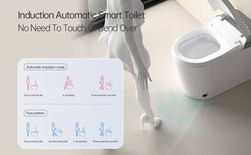 Luxury Smart Bidet Toilet with Remote & Aromatherapy