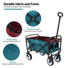 Cyan Collapsible Utility Wagon with Liners