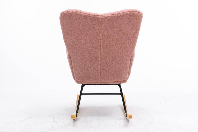Cozy Pink Tufted Rocker
