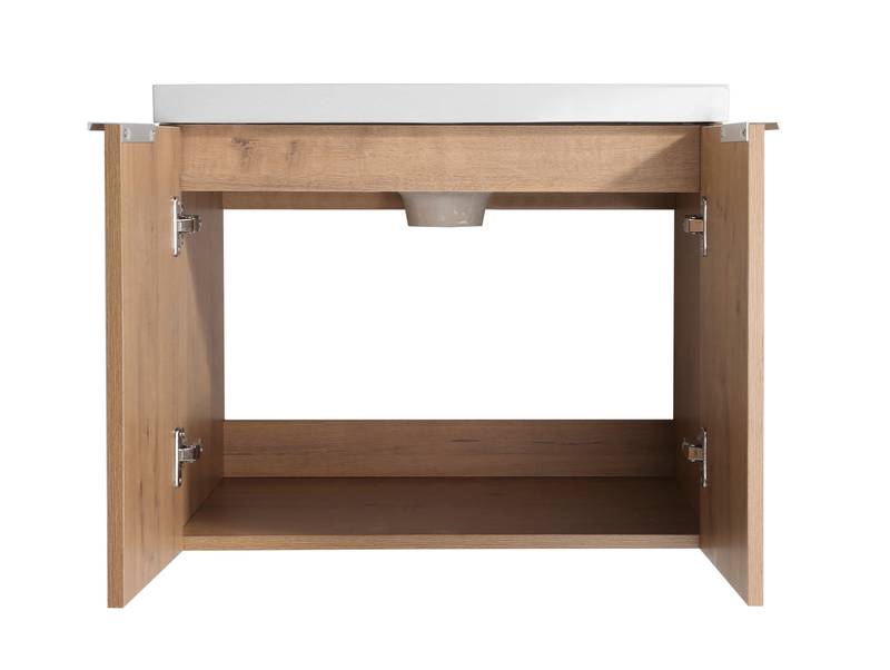 Sleek Floating Bathroom Sink Cabinet with Soft Close Doors