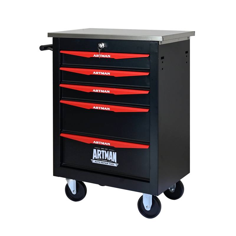 Rolling Tool Cart with Stainless Steel Top – Smart Storage for Garage & Workshop