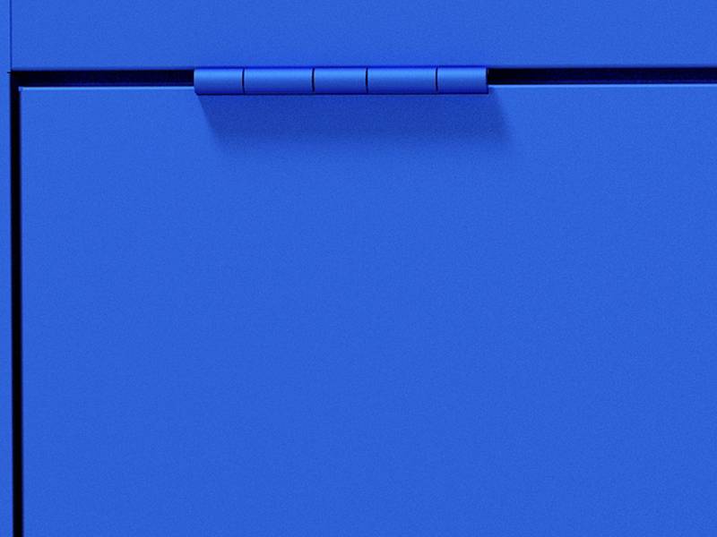 Chic Metal Locker Cabinet - Stylish Lockable Storage for Home or Office