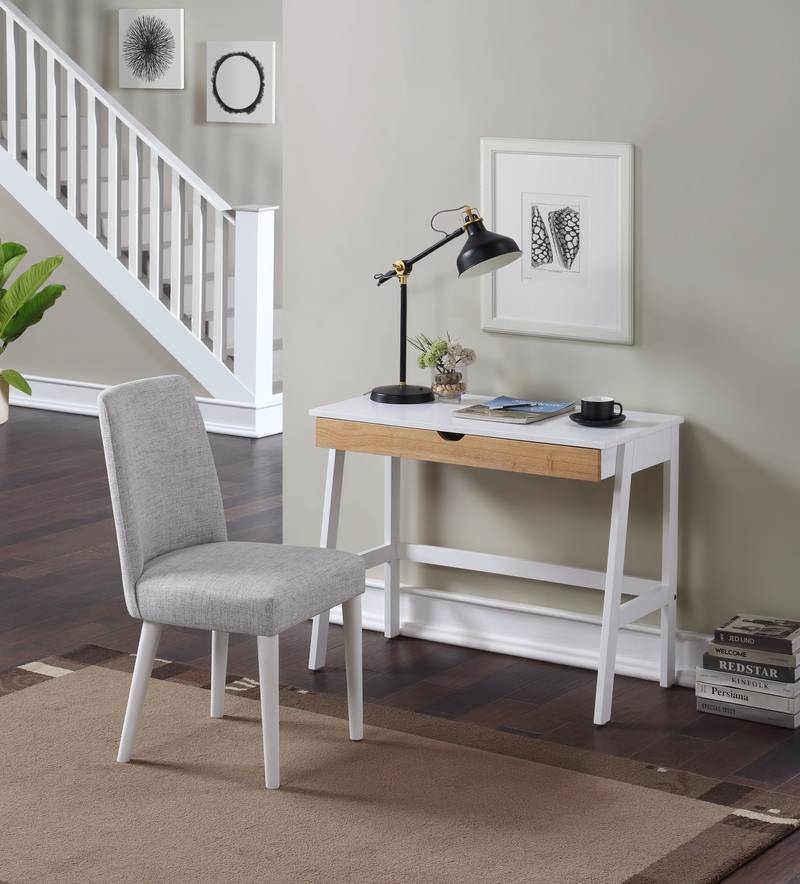 Chic White & Natural Hilton Desk