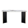Chic Marble-Look Dining Table