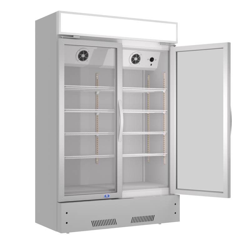 Chill & Showcase: Stylish Glass Door Commercial Fridge