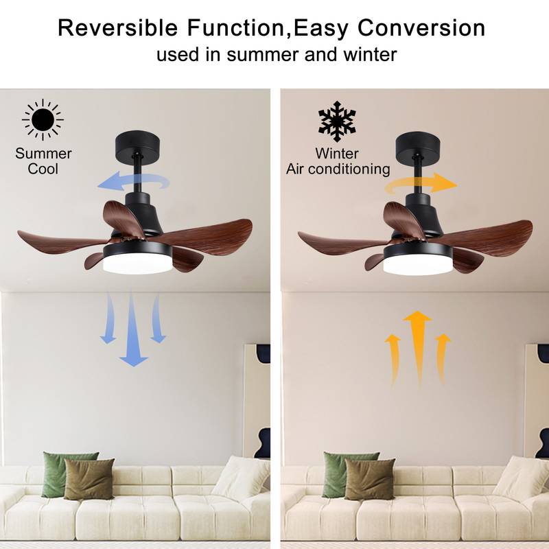 Cozy Breeze Flush Mount Ceiling Fan with Remote and Lights