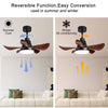 Cozy Breeze Flush Mount Ceiling Fan with Remote and Lights