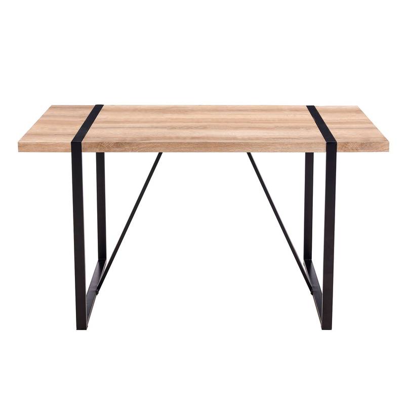 Rustic Industrial Wood Dining Table for Cozy Gatherings