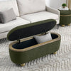 Cozy Green Storage Bench