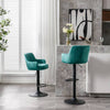 Chic Green Adjustable Bar Stools - Perfect for Kitchen or Pub