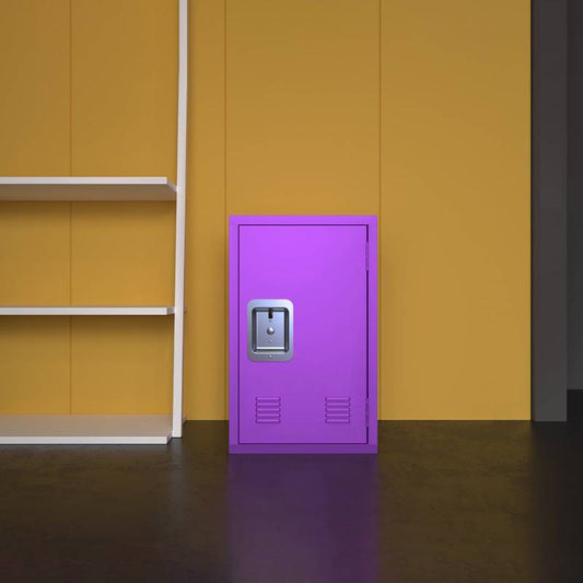 Chic Purple Metal Locker Cabinet