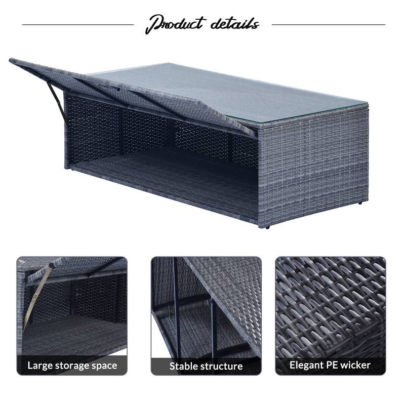 Cozy All-Weather Wicker Outdoor Lounge Set