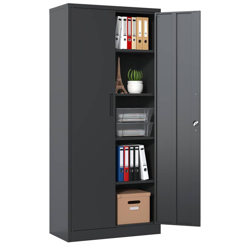 Ultimate Lockable Storage Cabinet - Tall Metal Organizer for Garage and Home